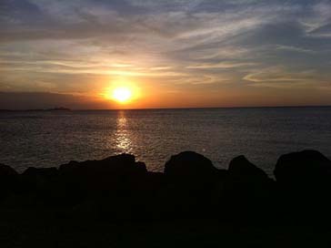 Sunset Puerto-Rico Water Beach Picture