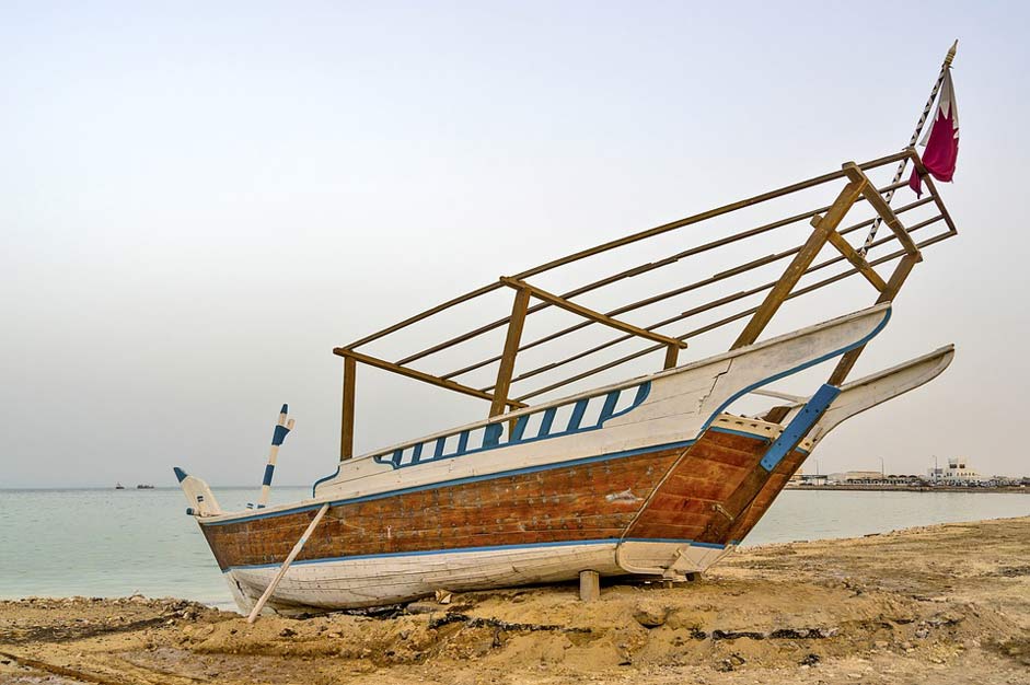 Traditional Transportation Sailing-Vessel Dhow