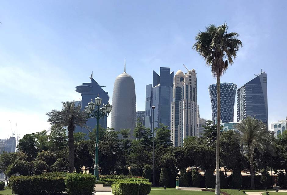 Skyscrapers Qatar Skyline Doha