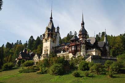 Romania Old Sunset Castle Picture