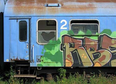 Train Wagon-Cemetery Graffiti Old-Wagon-Train Picture