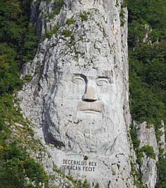 Face Relief King-Decebalus Stone Picture