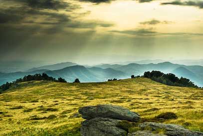 Mountain Top Romania Sunset Picture