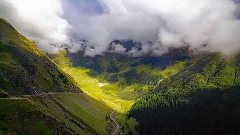Romania Clouds Sky Mountains Picture