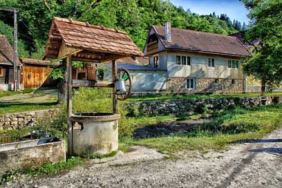 Sibiel House Well Romania Picture