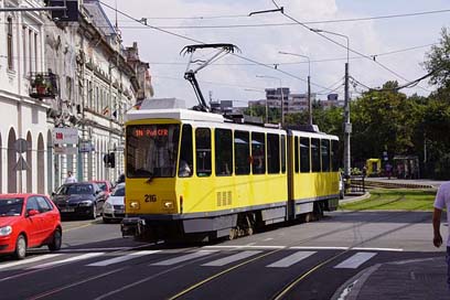 Tram Building City Romania Picture