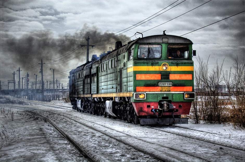 Train Russia Diesel Locomotive