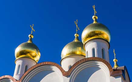 Moscow Gold Orthodox Church Picture