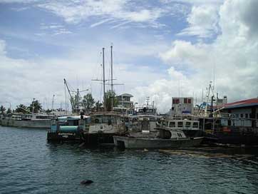 Port Exotic Samoa Ships Picture