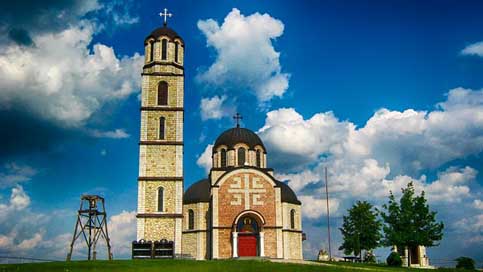 Serbia Faith Church Landscape Picture