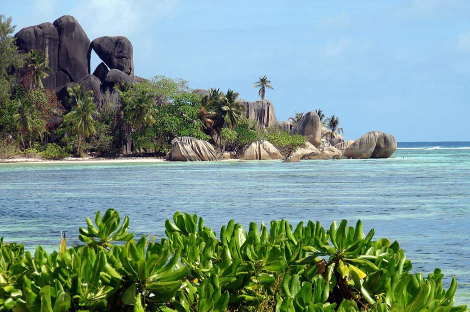 Landscape Tropics Rocks Beach