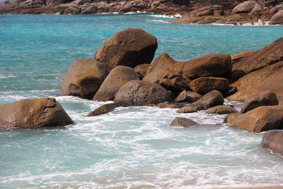 Sea Water Seychelles Beach