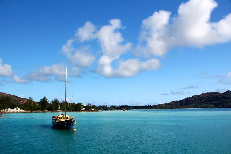 Water Seychelles Boat Sea