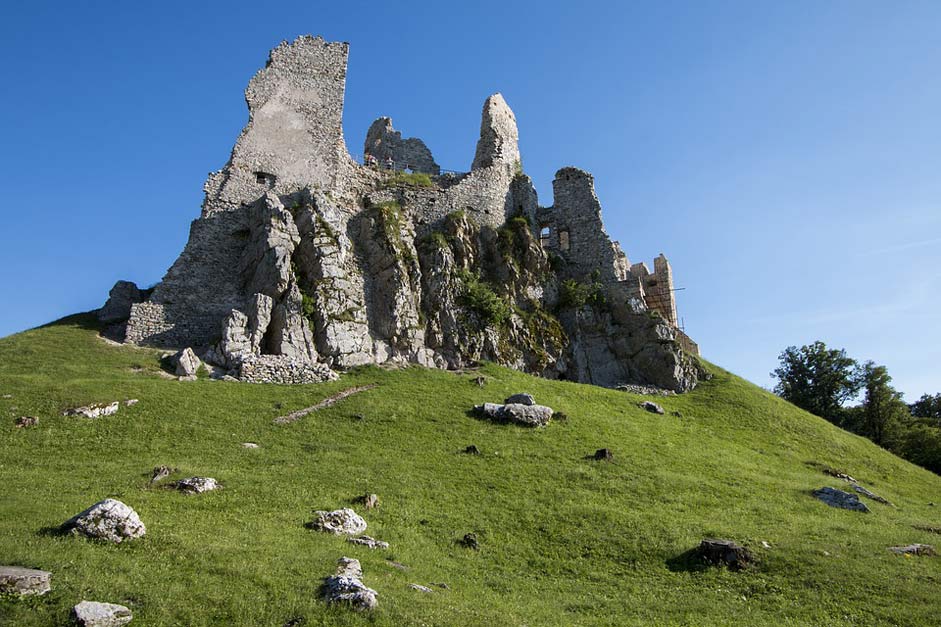 Slovakia Ruins Castle Castle-Hrusov