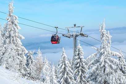 Gondola Winter-In-The-Mountains Trolley Ski-Resort Picture