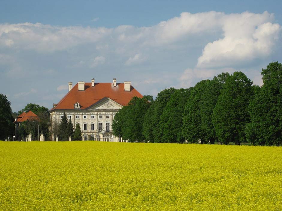 House Field-Of-Rapeseeds Slovenia Castle