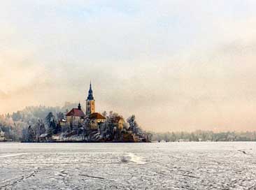 Church Bled Ice Island Picture