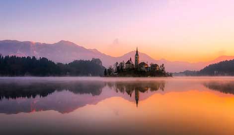 Panorama Slovenia Island Bled Picture