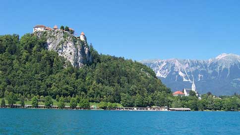Lake Castle Slovenia Bled Picture