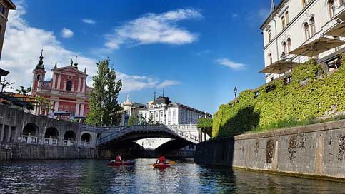 Ljubljana Bridge Slovenia River Picture