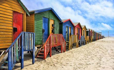 South-Africa Cottage Colorful Muizenberg Picture