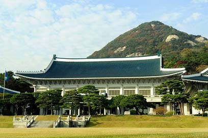 South-Korea Landscape Sky-Clouds Mountains Picture