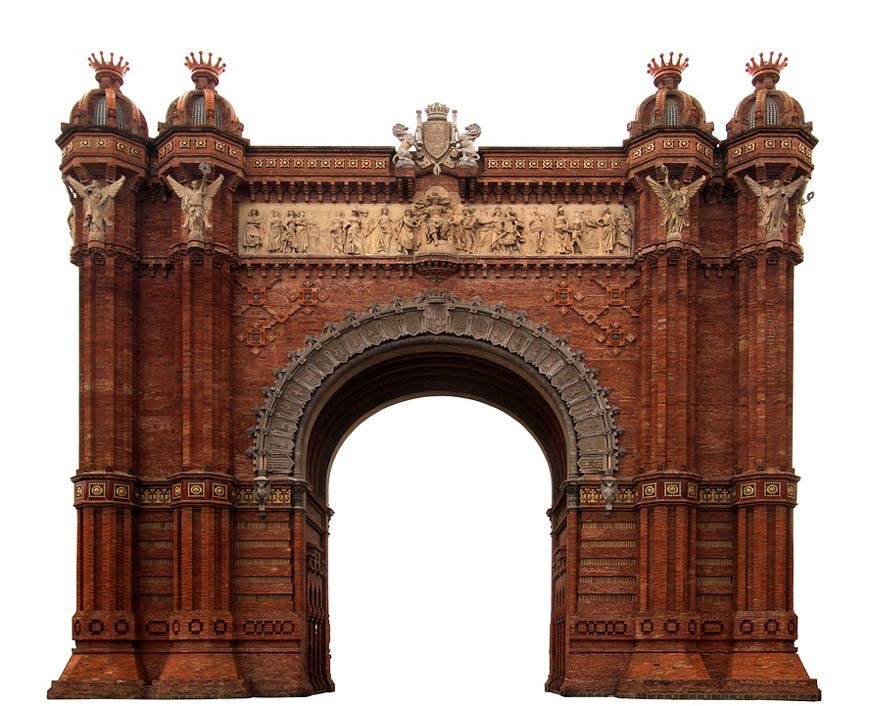 Spain Barcelona Arc-De-Triomphe Building