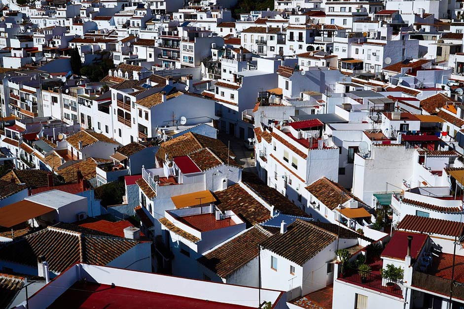 Village Spain Mijas Buildings