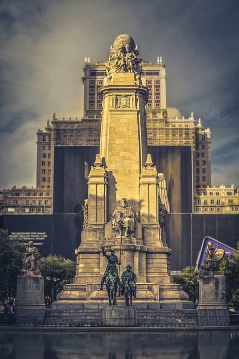 Spain Cervantes Don-Quixote Madrid