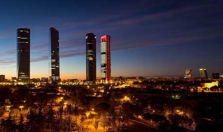 Madrid Skyline Torres Spain Picture