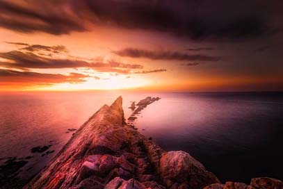 Spain Rocks Ocean Sea Picture