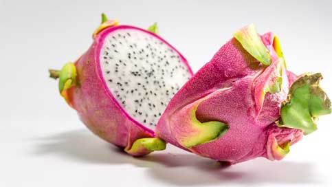 Fruit Isolated White Dragon Picture