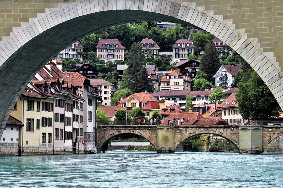 Water Bern River Bridge
