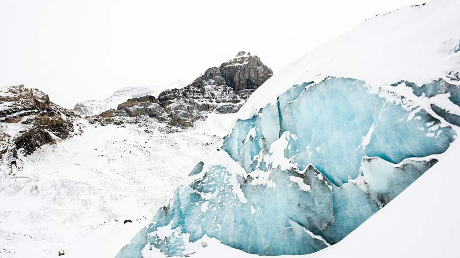 Snow Mountains Crevasse Glaciers