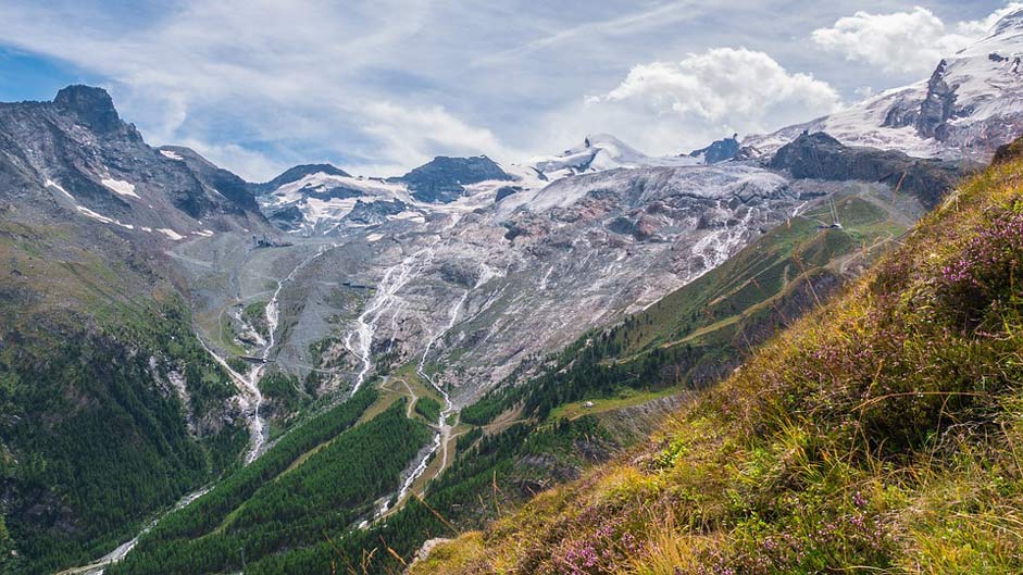 Valais Alpine Mountains Landscape
