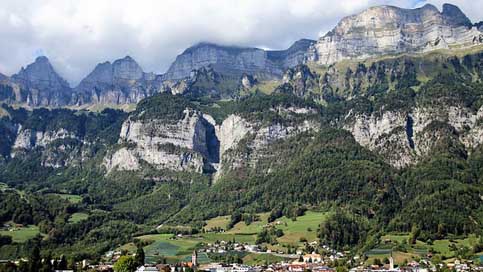 Mountains Tops Alpine Landscape Picture