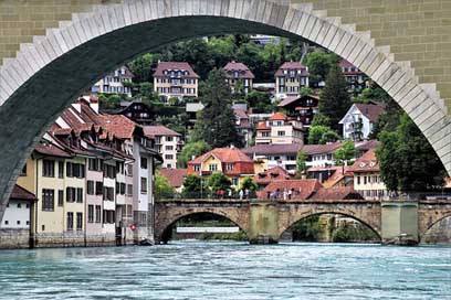 Bridge Water Bern River Picture