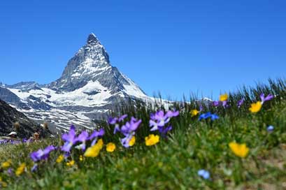 Matterhorn Mountains Zermatt Alpine Picture