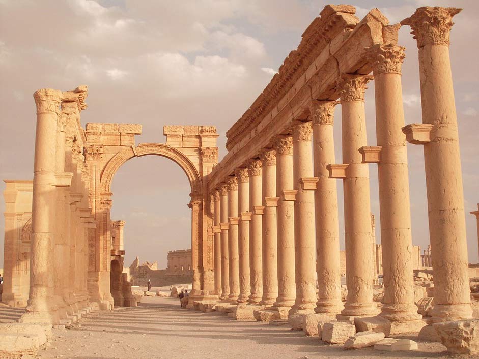 Colonnade Syria Rome Palmyra