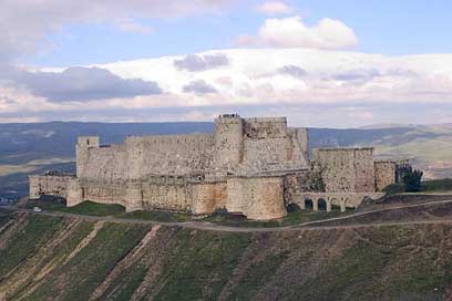 Krak-Of-Chevaliers Ancient-Cities Syria Crusader Picture