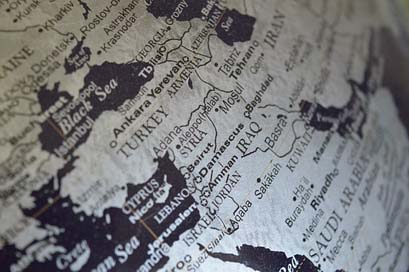 Syria Globe Map Middle-East Picture