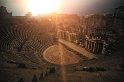 Roman-Theatre Amphitheater Syria Bosra Picture