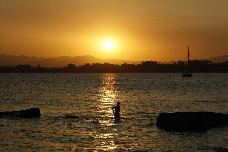 Abendstimmung Beach Sunset Sea