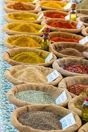 Spices Colorful Market-Stall Curry Picture