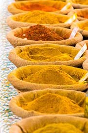 Spices Colorful Market-Stall Curry Picture