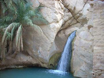 Tunisia Waterfall Rocky Rocks Picture