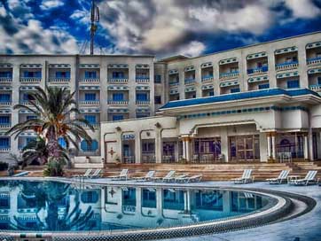 Hotel Palm-Tree Tub Swimming-Pool Picture