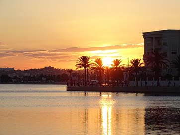 Tunisia Sunset Lake-Of-Tunis Tunis Picture