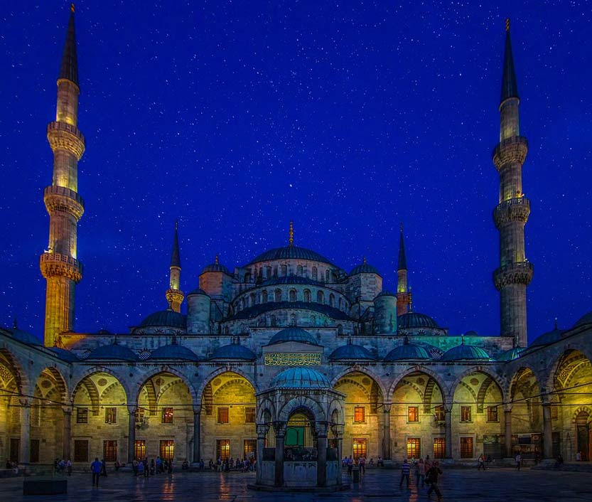 Mosque Istanbul Turkey Blue-Mosque