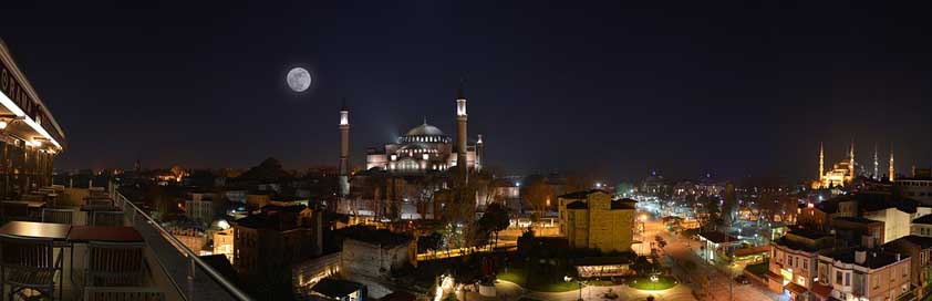 Night Istanbul Hagia-Sophia Cami Picture